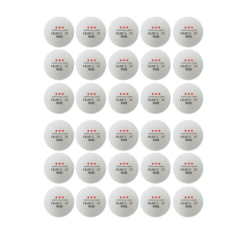 30PCS 3-Star Table Tennis Balls Professional Pingpong Ball Training Ball 40mm - Yellow V528-9360101052218