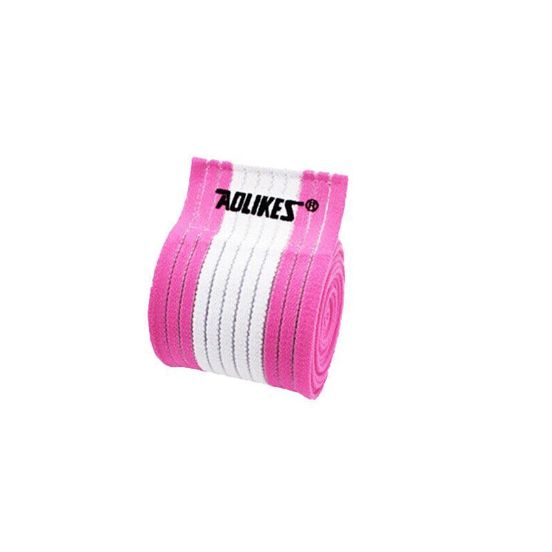 Sports Gym Bandage Wrap Compression Strap Wrist Knee Leg Ankle Elbow Band 180Cm - White+Grey V528-9360101053994