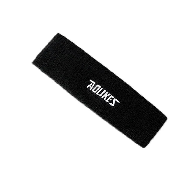 Aolikes Headbands Sweatband Cotton Hair Gym Yoga Stretch Sport Sweat Band - Black V528-9360101054571