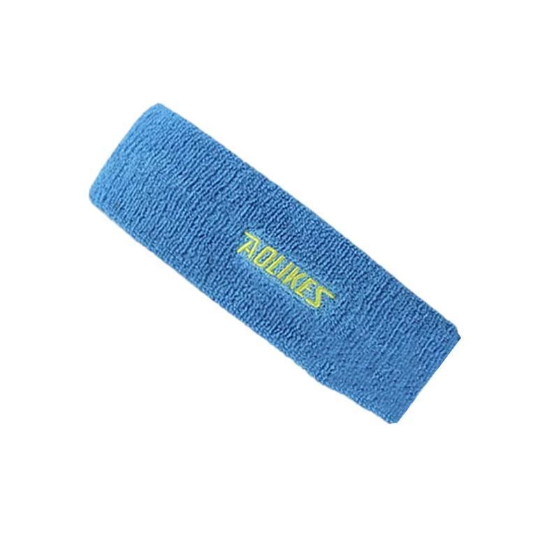 Aolikes Headbands Sweatband Cotton Hair Gym Yoga Stretch Sport Sweat Band - Blue V528-9360101054588