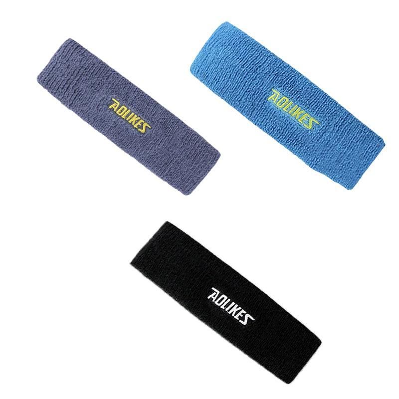 Aolikes Headbands Sweatband Cotton Hair Gym Yoga Stretch Sport Sweat Band - Yellow V528-9360101054595