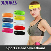 Aolikes Headbands Sweatband Cotton Hair Gym Yoga Stretch Sport Sweat Band - Grey V528-9360101054601