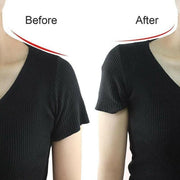 2Pcs Soft Anti-Slip Invisible Shoulder Pads Naturally Increased Silicone /Sponge - Beige (Sponge) V528-9360101055608