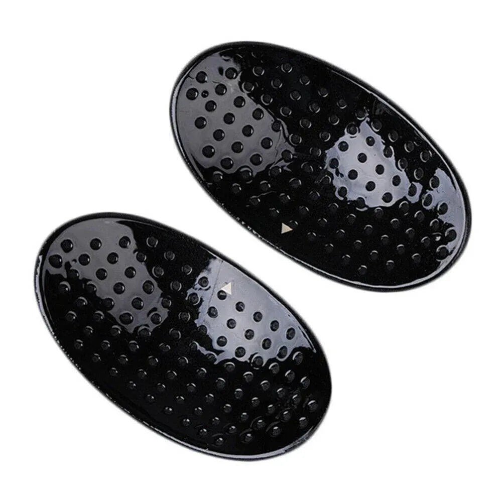 2Pcs Soft Anti-Slip Invisible Shoulder Pads Naturally Increased Silicone /Sponge - Black (Sponge) V528-9360101055615