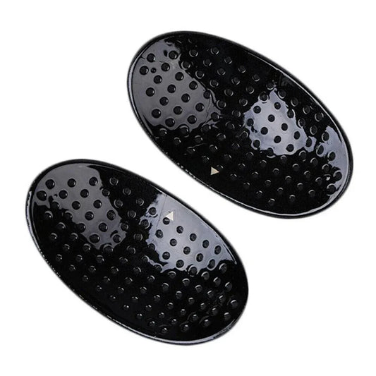 2Pcs Soft Anti-Slip Invisible Shoulder Pads Naturally Increased Silicone /Sponge - Black (Sponge) V528-9360101055615