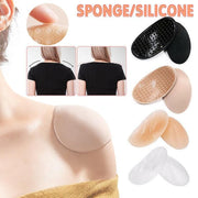 2Pcs Soft Anti-Slip Invisible Shoulder Pads Naturally Increased Silicone /Sponge - Clear (Silisone) V528-9360101055639