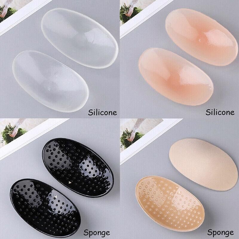 2Pcs Soft Anti-Slip Invisible Shoulder Pads Naturally Increased Silicone /Sponge - Clear (Silisone) V528-9360101055639