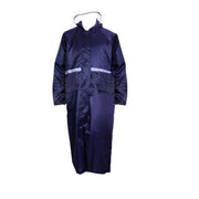 Unisex Waterproof Raincoat XL Size Lightweight Hooded Long Work Outdoor Overcoat - Yellow