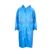 Unisex Waterproof Raincoat XL Size Lightweight Hooded Long Work Outdoor Overcoat - Yellow