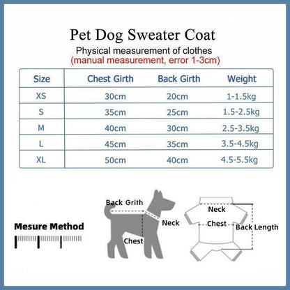 S Size Cute Pet Dog Warm Jumper Sweater Clothes Cat Knitwear Knitted Coats Winter - Purple Camouflage V528-9360101058586