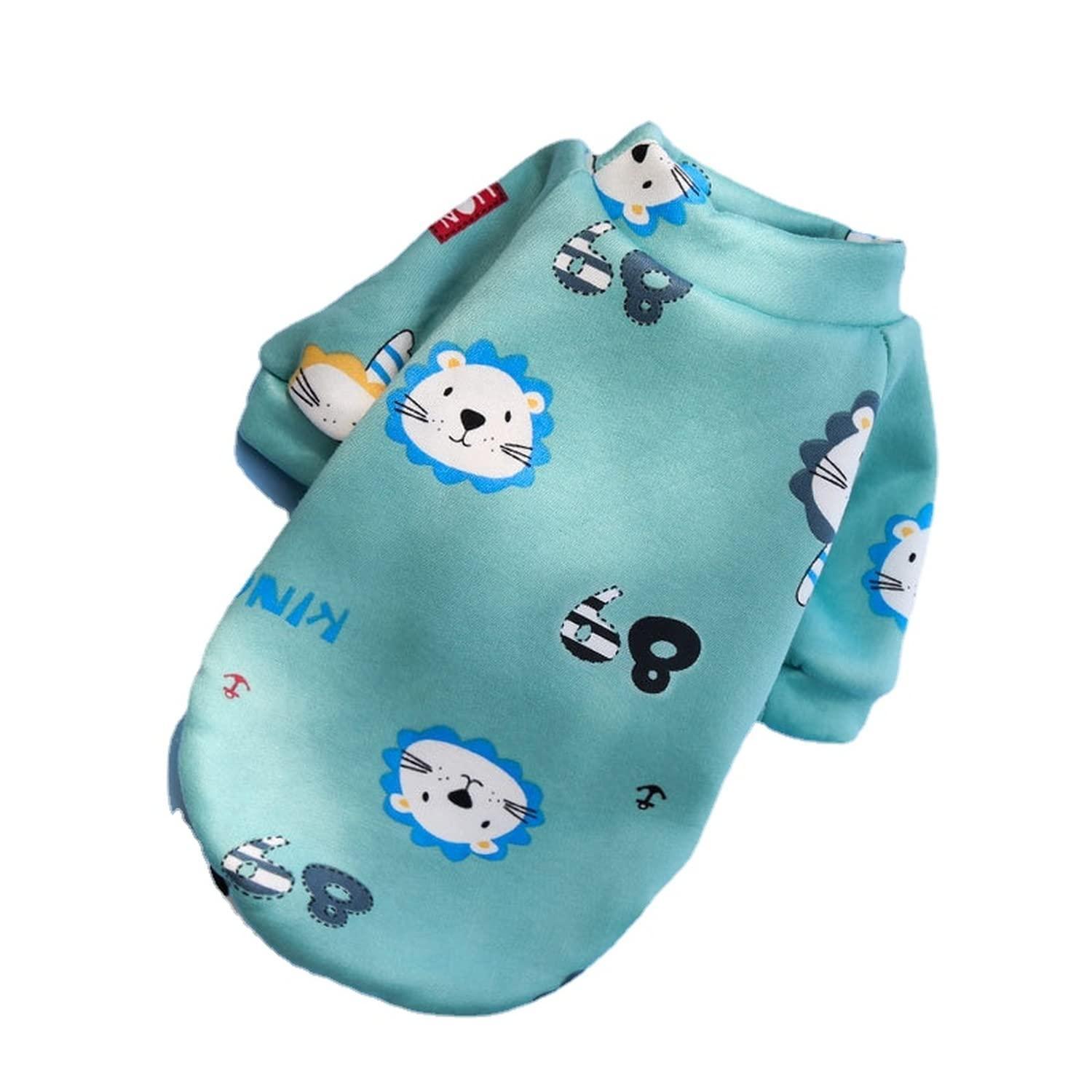 M Size Cute Pet Dog Warm Jumper Sweater Clothes Cat Knitwear Knitted Coats Winter - Blue Rabbit V528-9360101058692