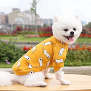L Size Cute Pet Dog Warm Jumper Sweater Clothes Puppy Cat Knitwear Knitted Coats Winter - Blue Rabbit V528-9360101058777