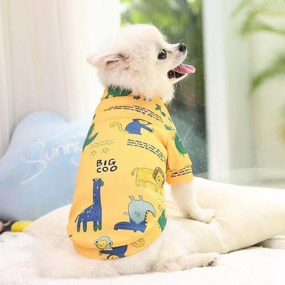 L Size Cute Pet Dog Warm Jumper Sweater Clothes Puppy Cat Knitwear Knitted Coats Winter - Blue Rabbit V528-9360101058777