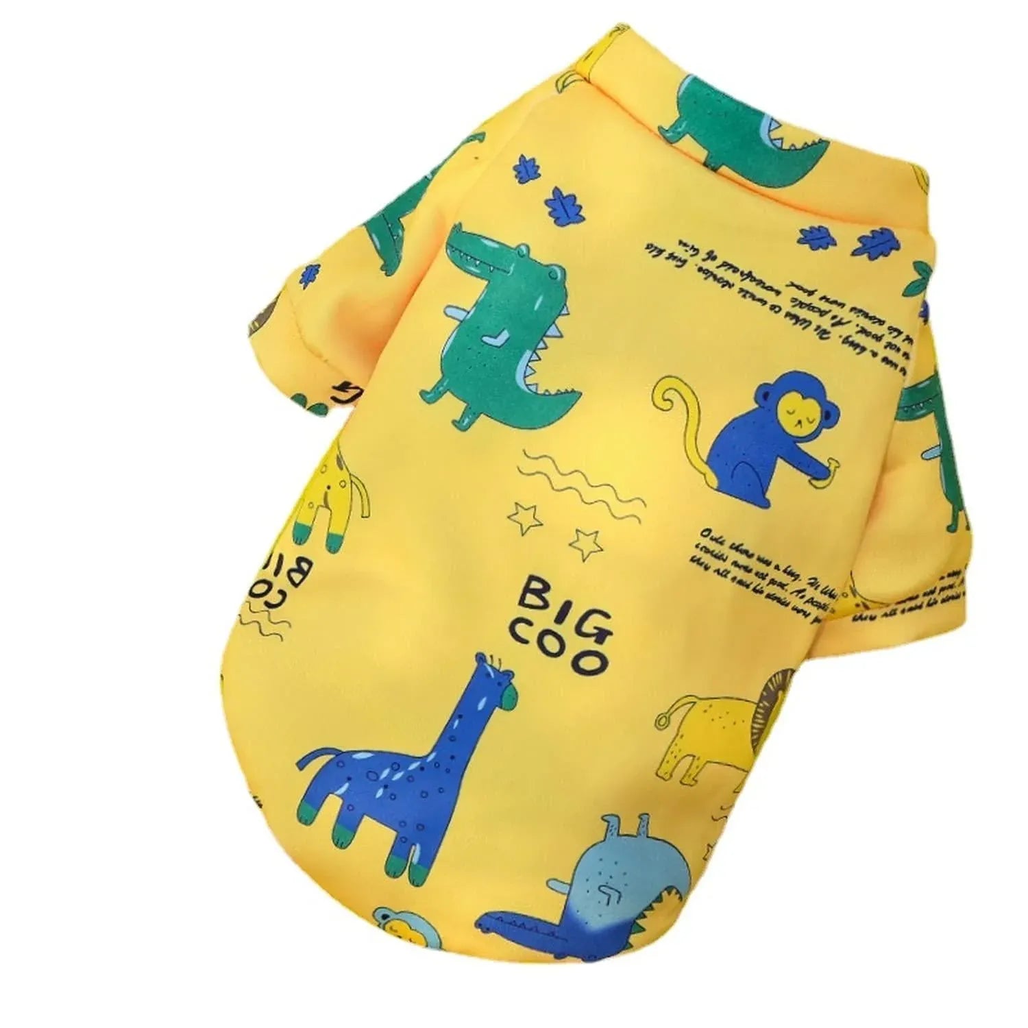L Size Cute Pet Dog Warm Jumper Sweater Clothes Puppy Cat Knitwear Knitted Coats Winter - Yellow Giraffe V528-9360101058838