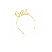 Bride To Be Hen Veil Sash Tiara Hens Night Bridal Shower Kitchen Tea Accessories - Black/Rose Gold Sash V528-9360101060329