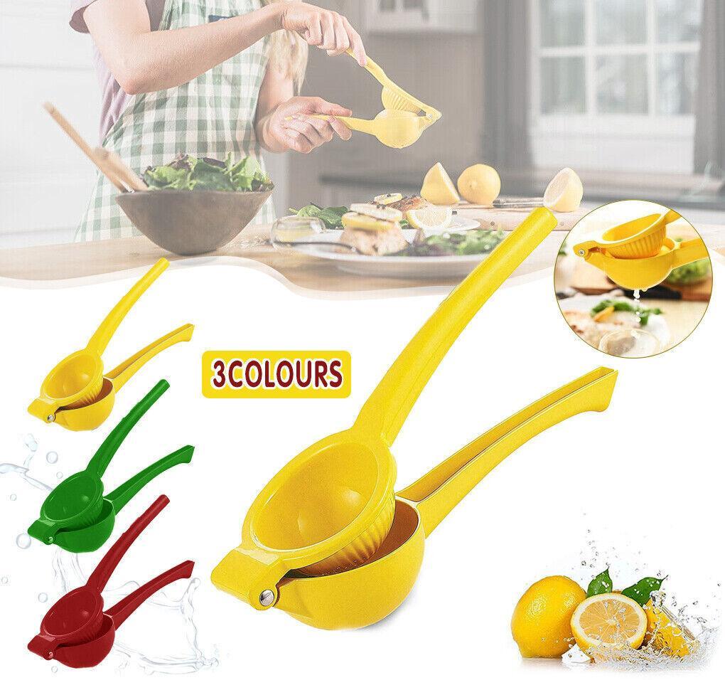 Premium Quality Metal Lemon Squeezer Handheld Juicer Presser Citrus Juice Lime - Red V528-9360101061296