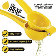 Premium Quality Metal Lemon Squeezer Handheld Juicer Presser Citrus Juice Lime - Red V528-9360101061296