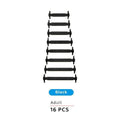 No Tie Elastic Silicone Shoe Laces 16PCS Shoelaces for Sneakers and Runners - Black 16PCS V528-9360101063931