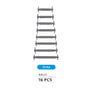 No Tie Elastic Silicone Shoe Laces 16PCS Shoelaces for Sneakers and Runners - Grey 16PCS V528-9360101064051
