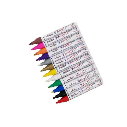 Multicolour Permanent Paint Marker Pens for Tyre Metal Glass Rubber - Green V528-9360101067564