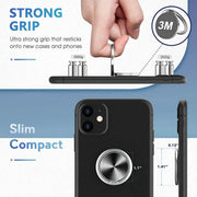 Iring Phone Ring Finger Holder Stand Car Mount Hook For Iphone Ipad Mobile Grip - A2- Silver V528-9360101067915