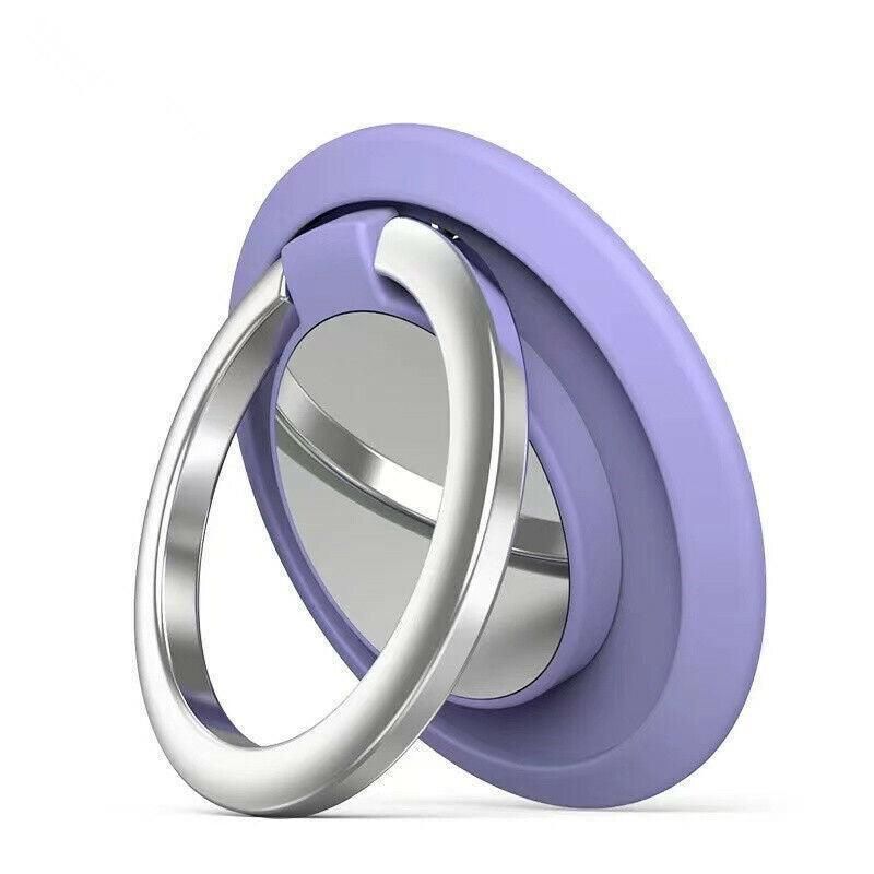 Iring Phone Ring Finger Holder Stand Car Mount Hook For Iphone Ipad Mobile Grip - A8- Purple V528-9360101067977