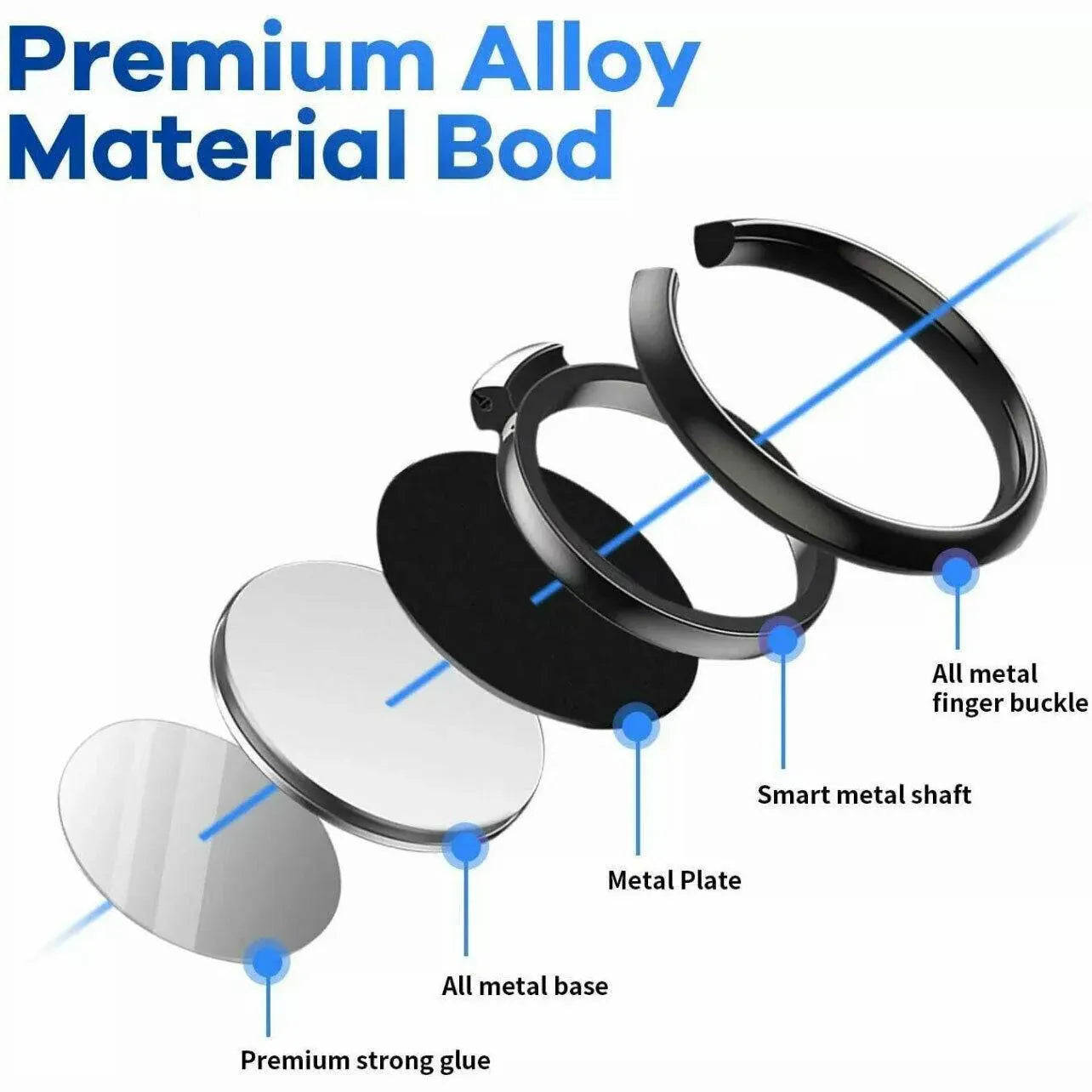 Iring Phone Ring Finger Holder Stand Car Mount Hook For Iphone Ipad Mobile Grip - B4- Pink V528-9360101068080