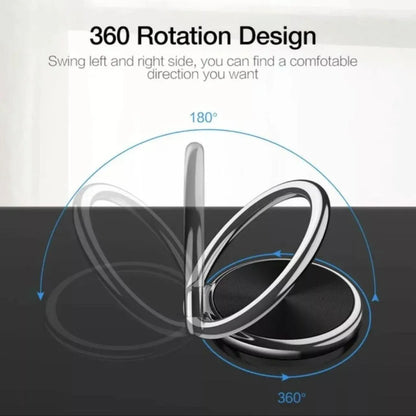 Iring Phone Ring Finger Holder Stand Car Mount Hook For Iphone Ipad Mobile Grip - C- Black V528-9360101068127