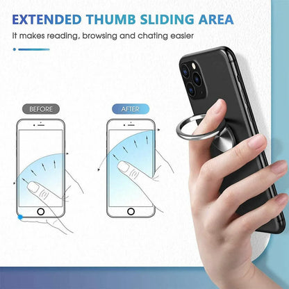 Iring Phone Ring Finger Holder Stand Car Mount Hook For Iphone Ipad Mobile Grip - C- Red V528-9360101068134