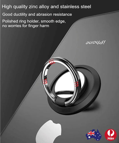 Iring Phone Ring Finger Holder Stand Car Mount Hook For Iphone Ipad Mobile Grip - C- Dark Blue V528-9360101068196