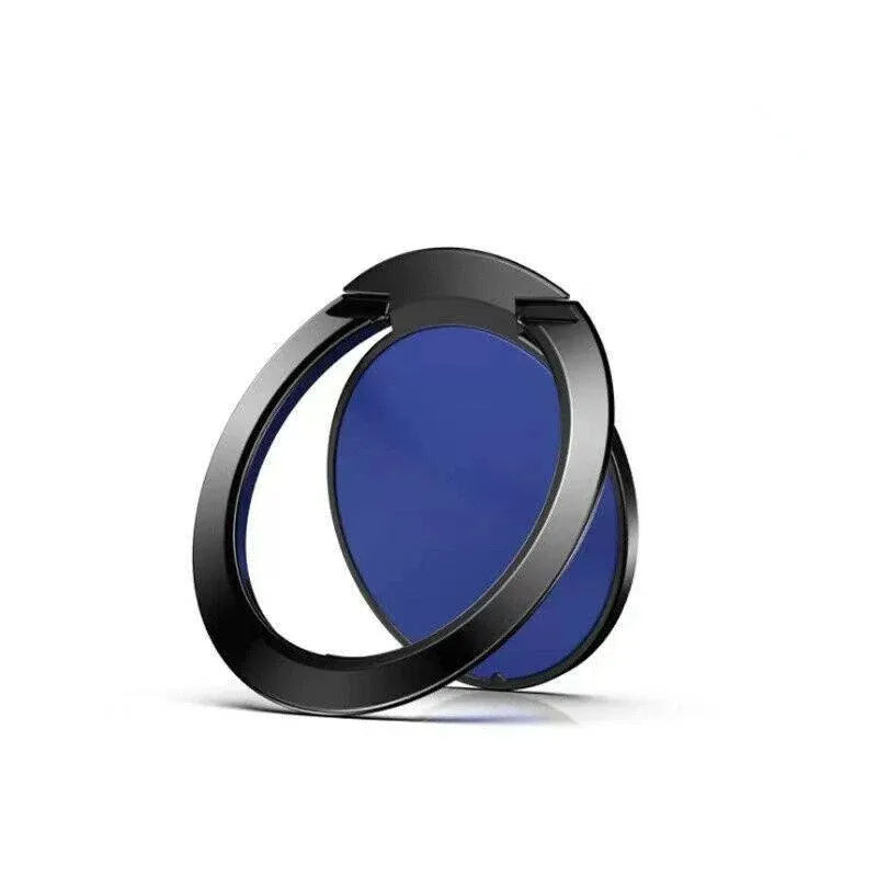 Iring Phone Ring Finger Holder Stand Car Mount Hook For Iphone Ipad Mobile Grip - E- Blue V528-9360101068264