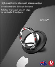 Iring Phone Ring Finger Holder Stand Car Mount Hook For Iphone Ipad Mobile Grip - E- Gold V528-9360101068271