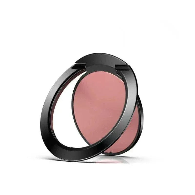 Iring Phone Ring Finger Holder Stand Car Mount Hook For Iphone Ipad Mobile Grip - E- Rose Gold V528-9360101068288