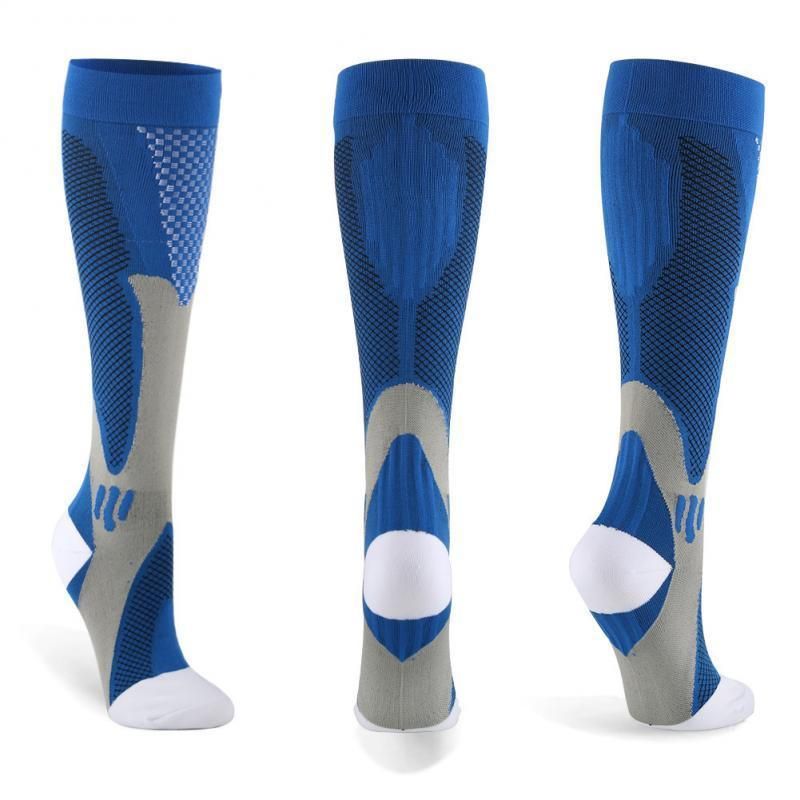 Copper Compression Socks for Running Travel Sports Anti Fatigue Support XXL Unisex - Black V528-9360101074975