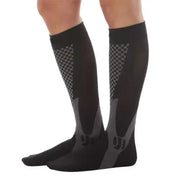 Copper Compression Socks for Running Travel Sports Anti Fatigue Support XXL Unisex - Black V528-9360101074975
