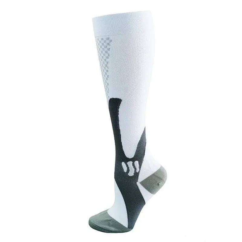 Copper Compression Socks for Running Travel Sports Anti Fatigue Support XXL Unisex - White V528-9360101075019