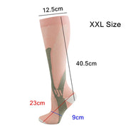 Copper Compression Socks for Running Travel Sports Anti Fatigue Support XXL Unisex - White V528-9360101075019
