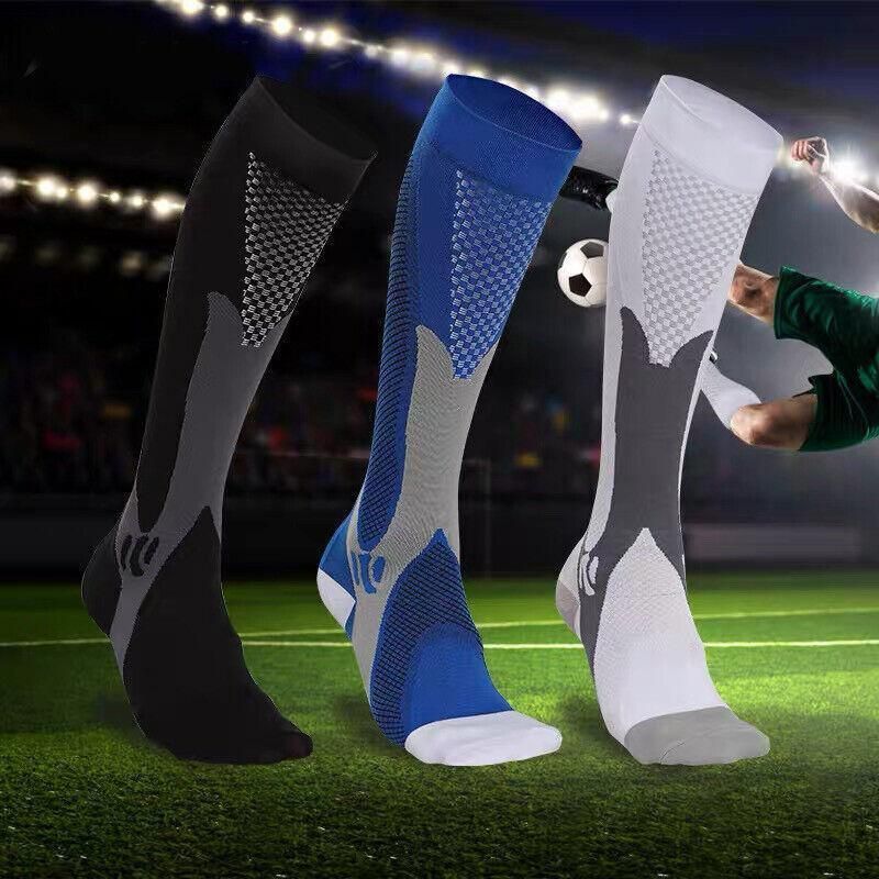 Copper Compression Socks for Running Travel Sports Anti Fatigue Support XXL Unisex - White V528-9360101075019