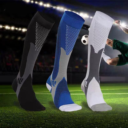 Copper Compression Socks for Running Travel Sports Anti Fatigue Support XXL Unisex - White V528-9360101075019