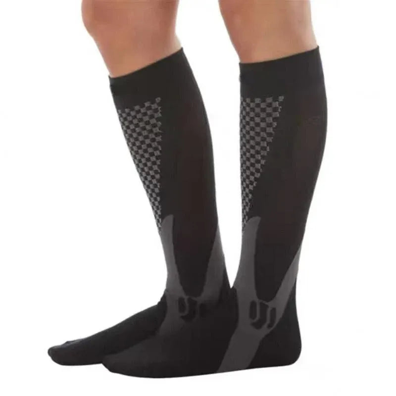 Copper Compression Socks for Running Travel Sports Anti Fatigue Support XXL Unisex - White V528-9360101075019