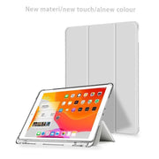 Shockproof Silicone iPad Air 3 Cover with Pencil Slot and Smart Wake - Lavender Grey V528-9360101078096