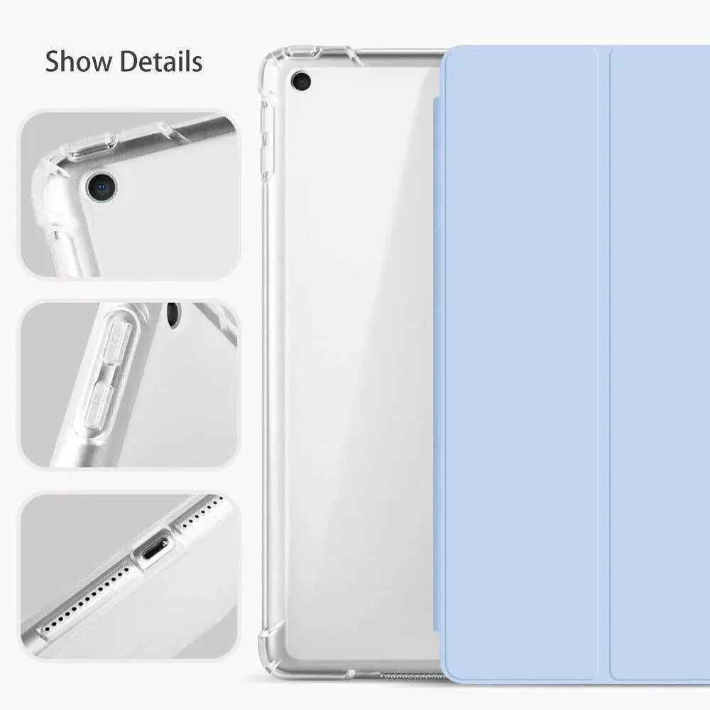 Shockproof Silicone iPad Air 3 Cover with Pencil Slot and Smart Wake - Blue V528-9360101078102