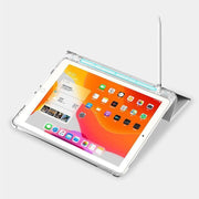 Shockproof Silicone iPad Air 4 Cover with Pencil Slot and Smart Wake - Grey V528-9360101078171