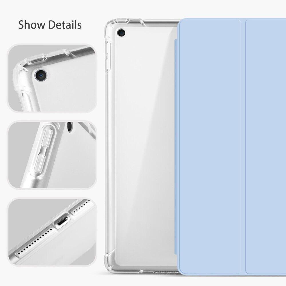 Shockproof Silicone iPad Air 4 Cover with Pencil Slot and Smart Wake - Maccha Green V528-9360101078225