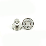 8X Button Pins For Jeans Pants No Sew Instant Adjustable Jean Button Replacement - 6sets Silver Button Pins V528-9360101078683