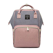 Luxury Multifunctional Diaper Nappy Backpack Maternity Mummy Changing Bag - Pink Gray V528-9360101098582
