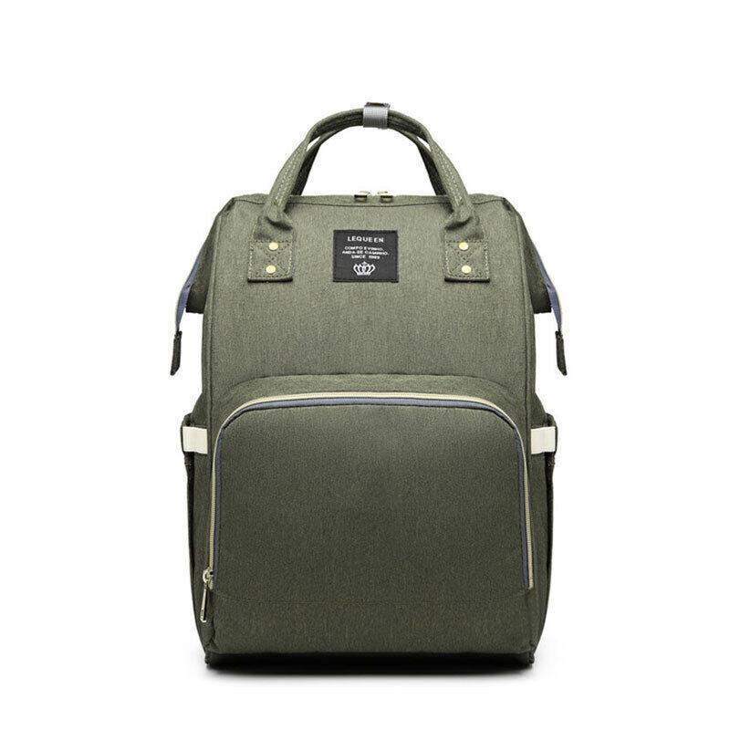 Luxury Multifunctional Diaper Nappy Backpack Maternity Mummy Changing Bag - Pink Gray V528-9360101098582