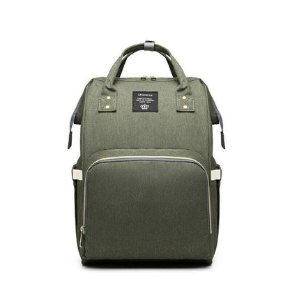 Luxury Multifunctional Diaper Nappy Backpack Maternity Mummy Changing Bag - Pink Gray V528-9360101098582