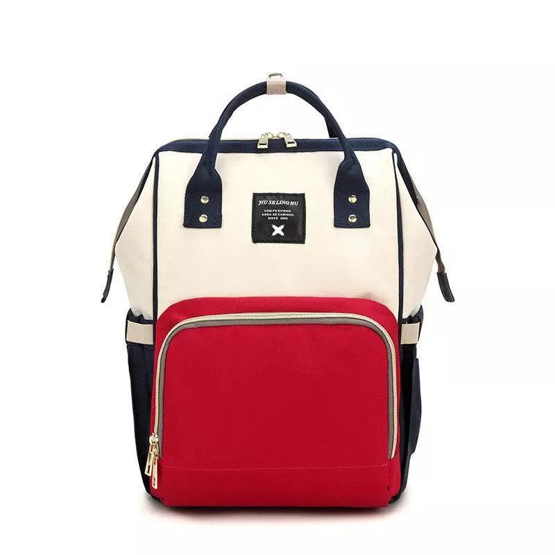 Luxury Multifunctional Diaper Nappy Backpack Maternity Mummy Changing Bag - Wavy Grain V528-9360101098629