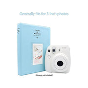 128 Pockets Album Case Storage For Polaroid Photo FujiFilm Camera Film - Blue V528-9360312001289